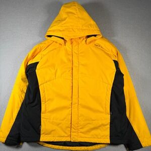 Vintage Polo Ralph Lauren Men's Yellow Black Hooded Winter Jacket Size XXL